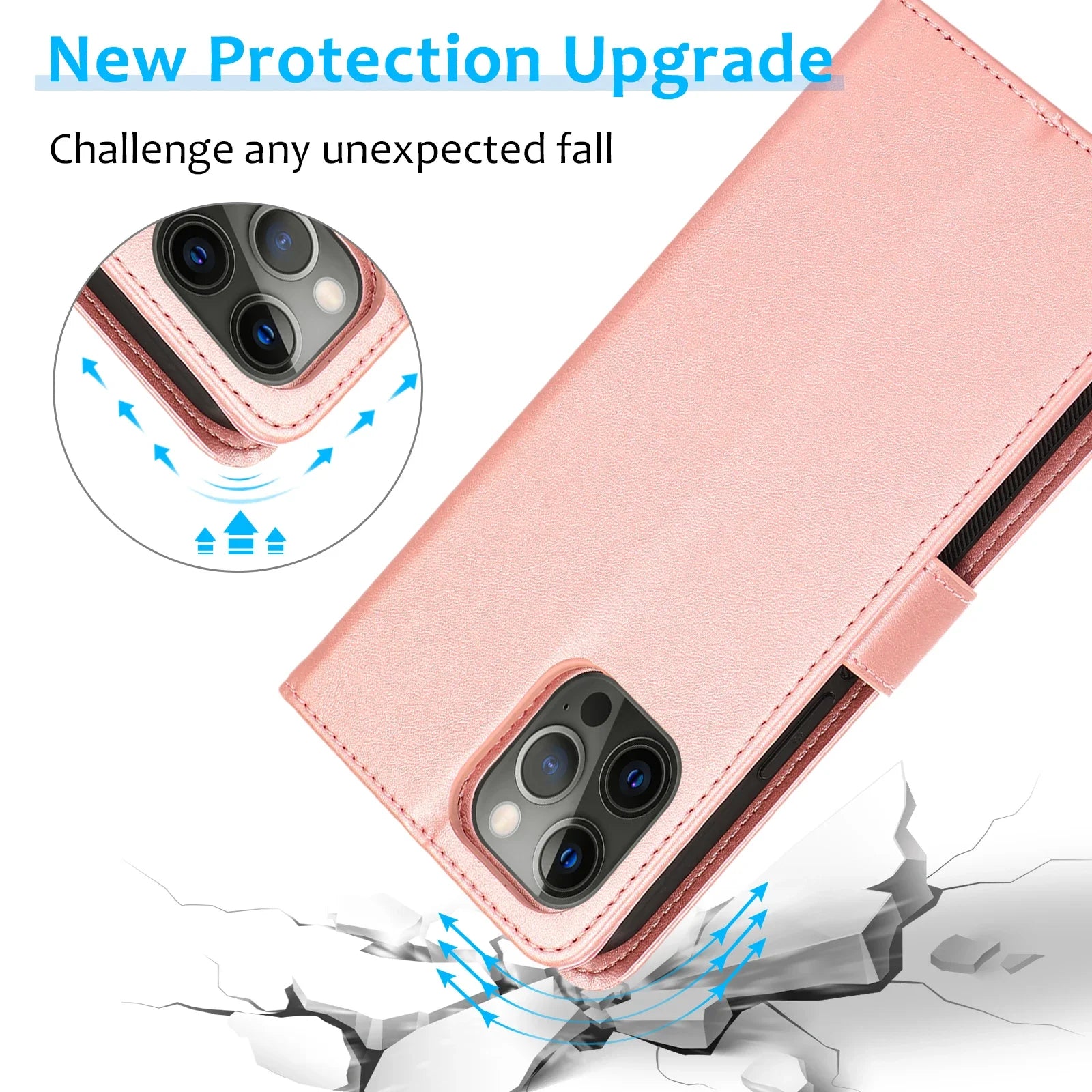 2 in 1 Magnetic Flip Leather Wallet Case for iPhone 16 Pro Max 14 15 Plus 13 12 11 17 Air SE 2022 Card Slot Detachable Cover