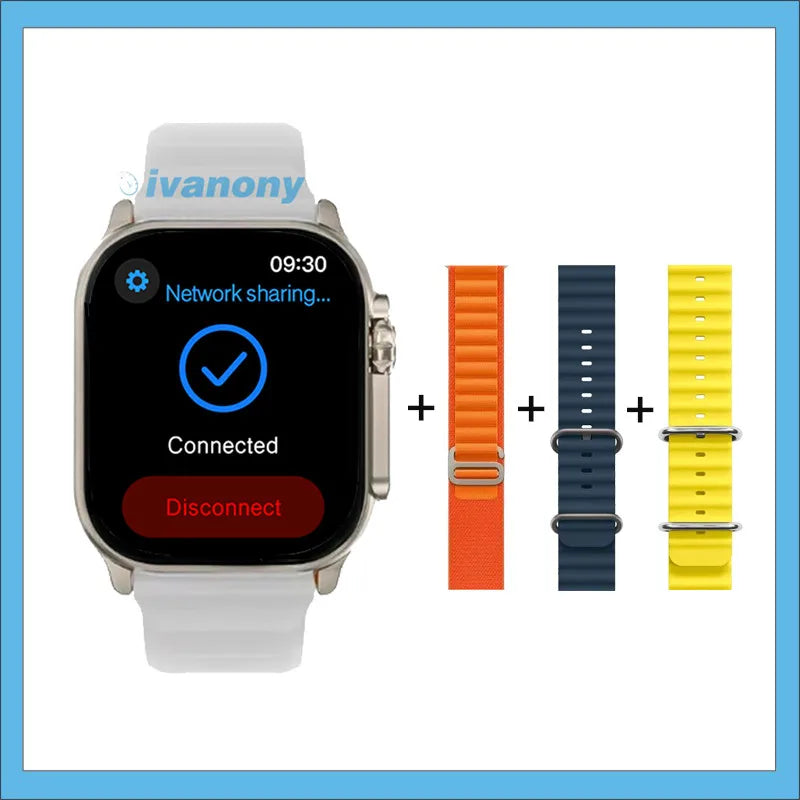 Original HK11 ULTRA3 Smart Watch Support TWS Earphone Connect Network Share Connection AI Robots Receive Call AMOLED Smartwatch