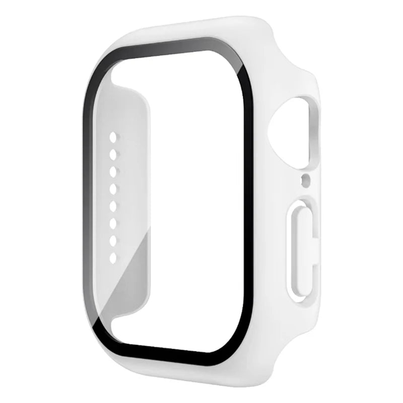 Glass+Cover For Apple Watch case 44mm 40mm 38 42 49mm 41mm 45mm 46mm Accessorie Screen Protector iWatch 11 10 9 8 7 6 SE 5 Ultra