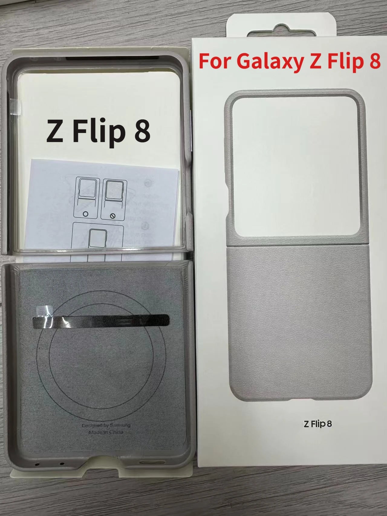 For Samsung Galaxy Z Flip 8 magnetic ultra-thin leather case with full protection phone back cover, suitable for Galaxy Z Flip 8