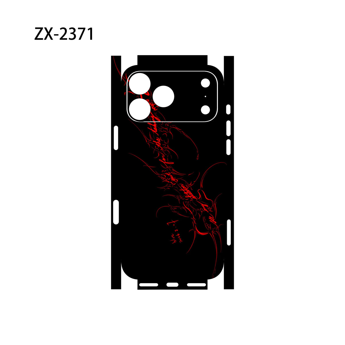 For Apple iPhone 17 16 15 14 IPhone13 Pro Max Full Body Wrap Decal Skin Rear Protective Sticker Film