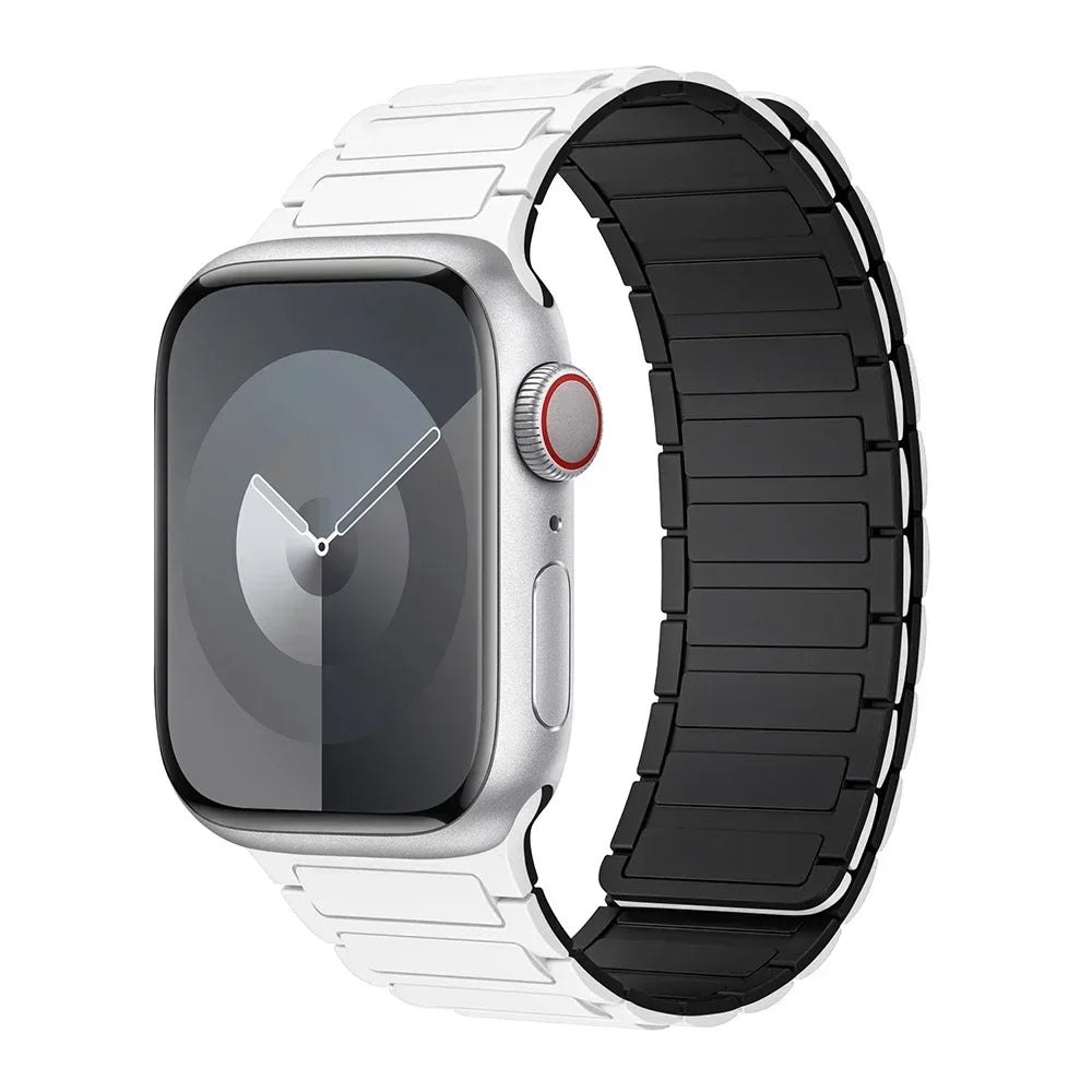 Hot Magnetic Loop For Apple Watch Bands 44 40 49 45 41 38mm Silicone Bracelet iWatch Series 11 10 9 8 7 6 5 4 3 Se Ultra 3/2 Str