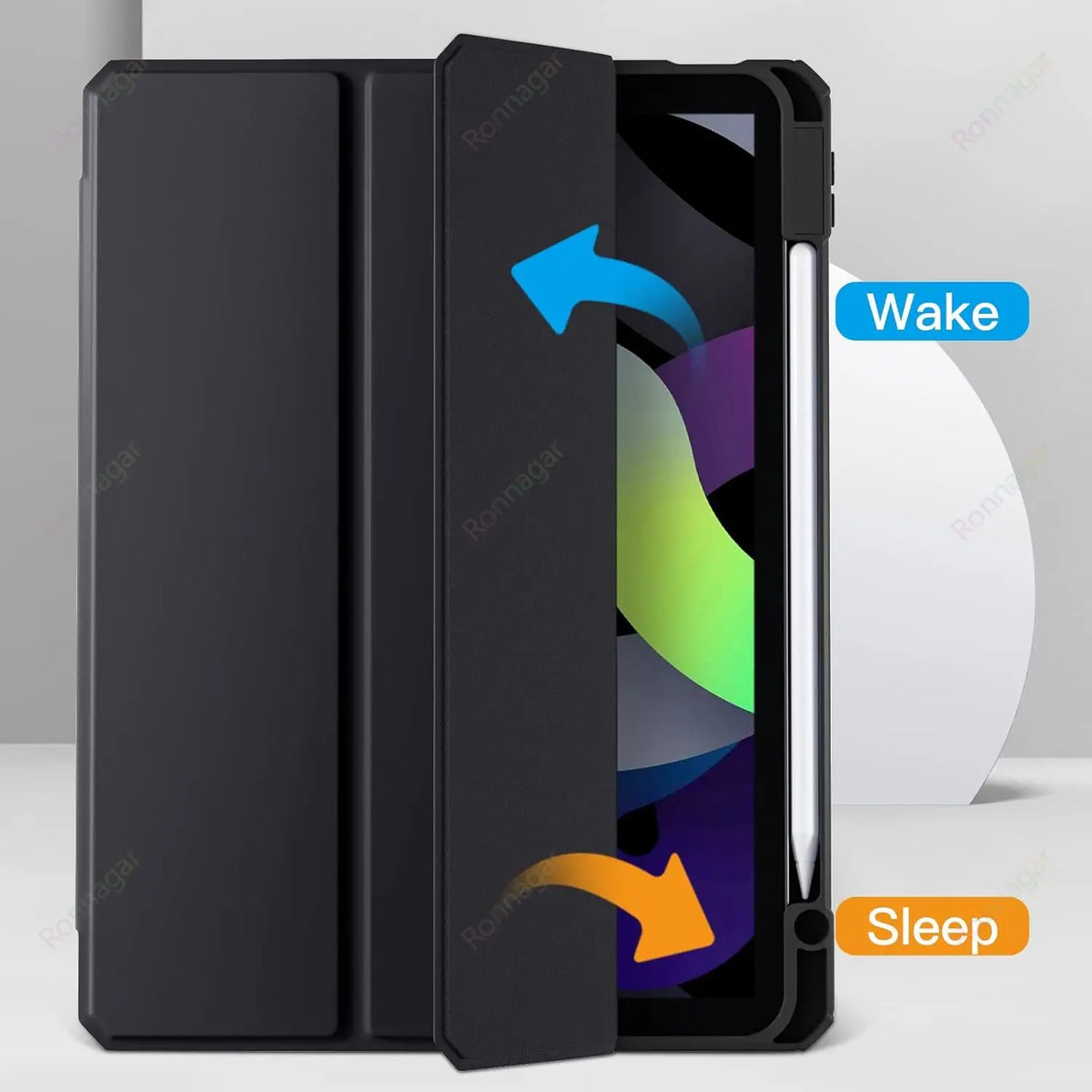 Smart Case for iPad A16 A19 12th 11th Gen 2026 2025 2024 Air11 13 M4 M3 Air 8 7 6 Air 5 4 Pro11 13 M4 M5 M2 10th 9 8 7 10.2 10.5