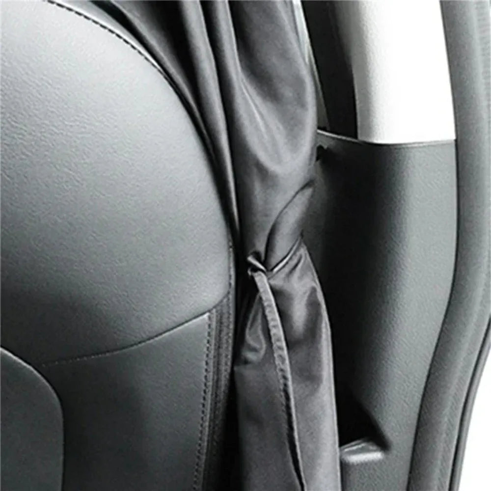 Car Privacy Curtains Universal Divider Curtain Between Rear Seat Auto Blackout Sun Shades Side Window Covers