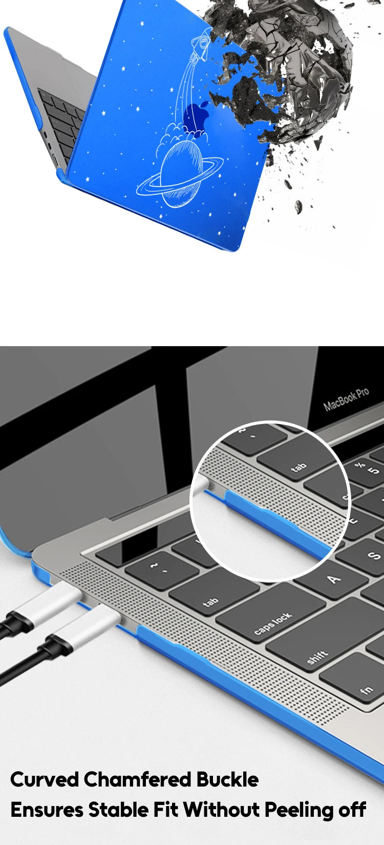 3D Planet Laptop Case For Macbook Air 13 2025 Case M2 M3 M4 Chip Model A3240 Cover for Air 15 M4 2025 A3241 M3 M2 15.3 Case