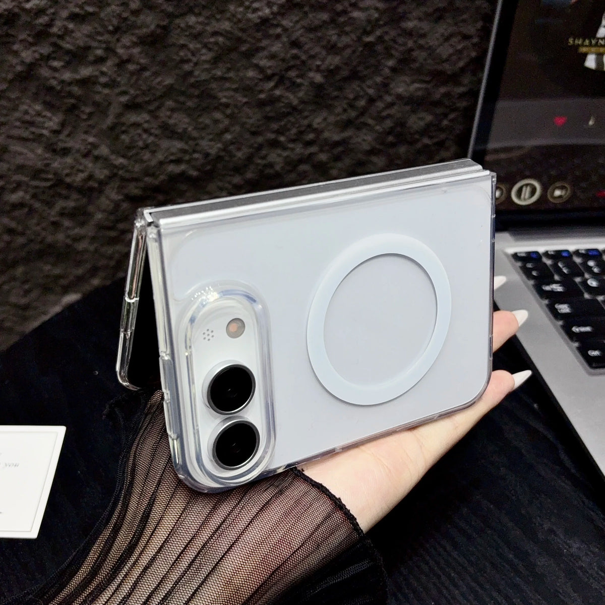 Drop Protection Magnetic Case for Iphone Ultra 18 Fold 18ultra Transparent Mobile Phone Cover Accessories