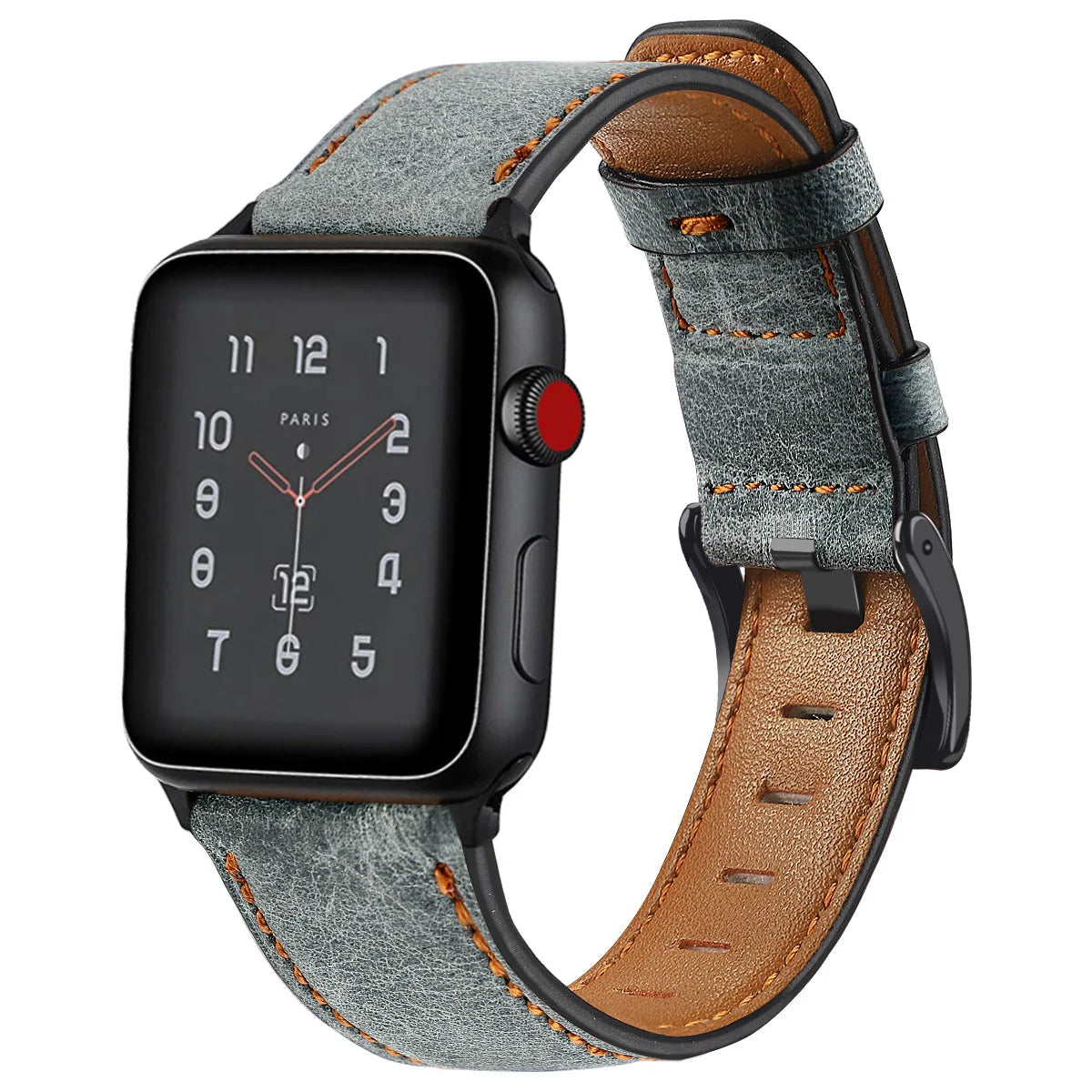 Leather Strap For Apple Watch Band 44mm 40mm 45mm 41mm 42mm 38mm 46mm 49mm bracelet Correa iWatch Series 10 9 8 Ultra 2 se 7 6 5