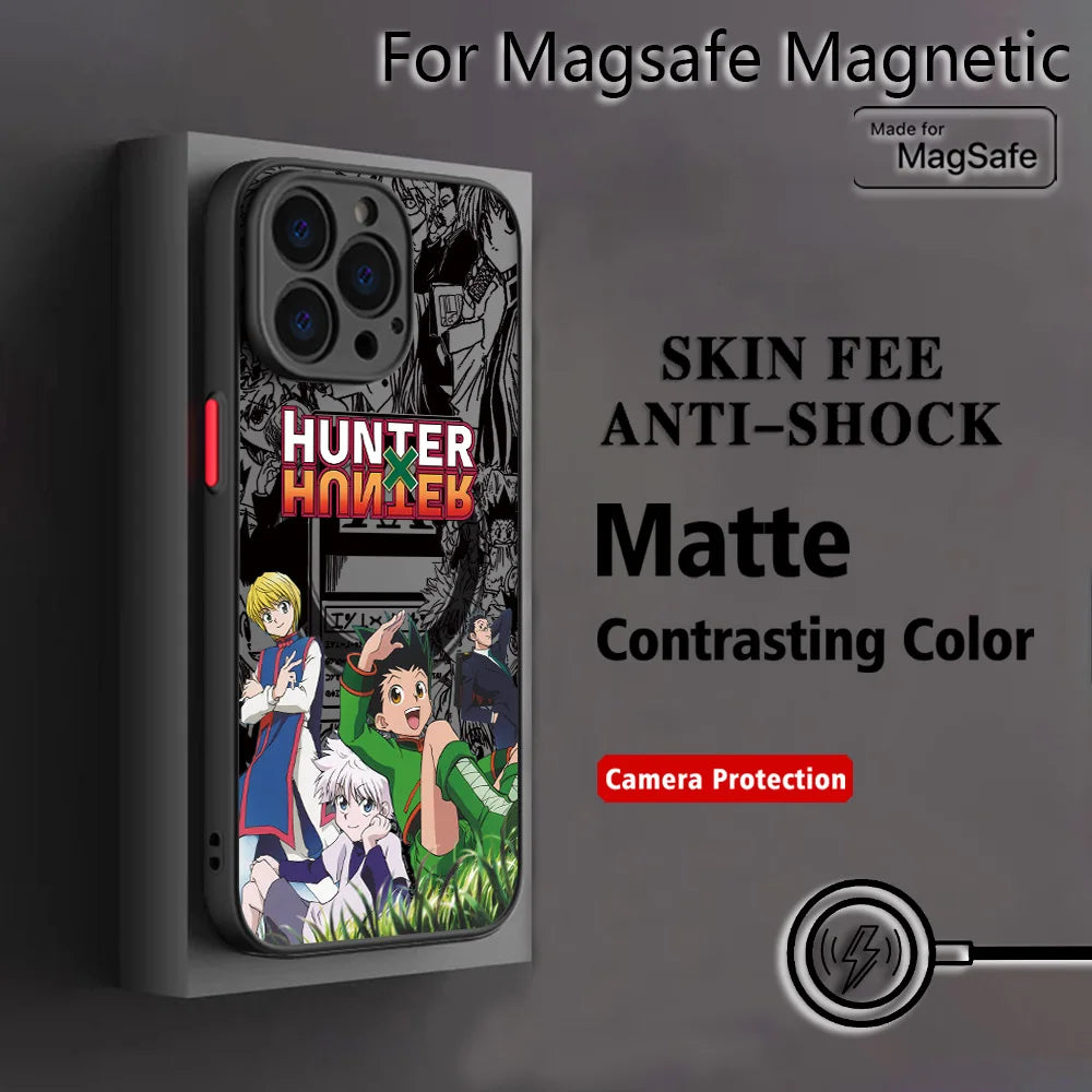 Anime Killua Hunter X Hunter Phone Case For Samsung Galaxy S26 S25 S24 S23 S22 S21 S20 FE Plus Ultra 5G Matte Magnetic Cover