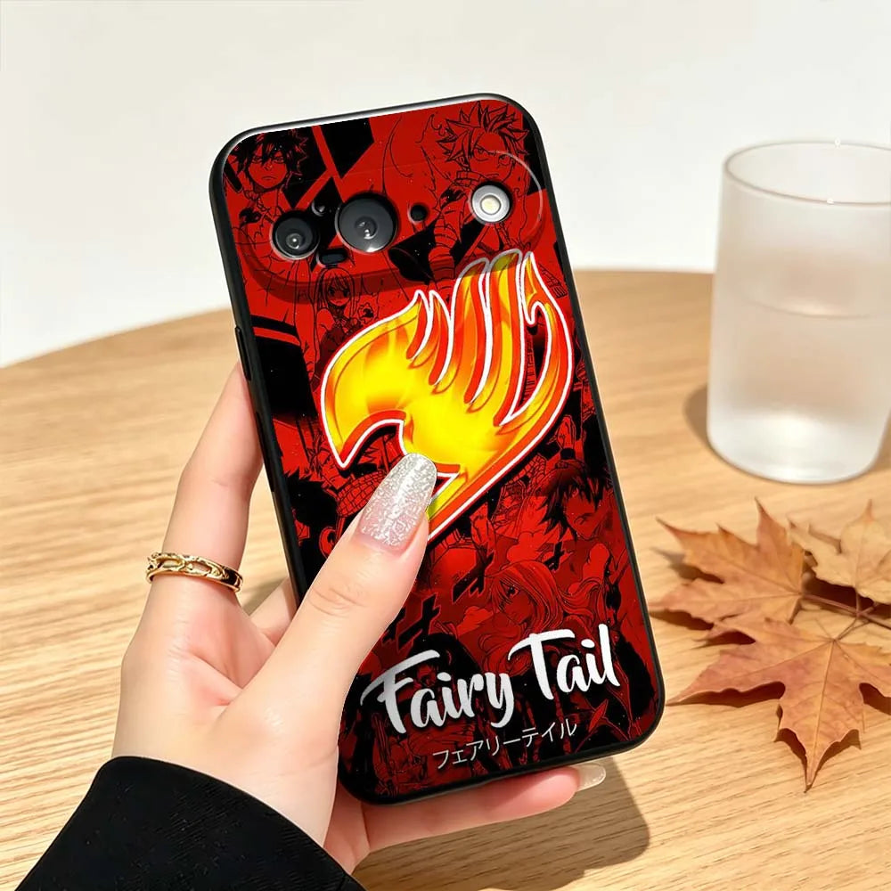 Anime FAIRY TAIL For Google Pixel 10 10A 9 8 7  9a 8A 7a 6a XL Pro 5G Black Phone Case Cover