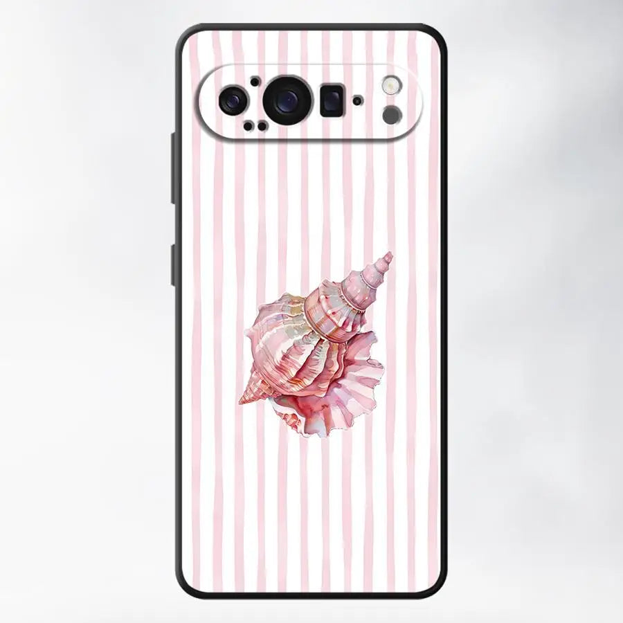Ocean Striped Case for Google Pixel 10A 6a 7a 6 7 8 Pro 10 9 Pro XL 9a 8a Funda Phone Cover