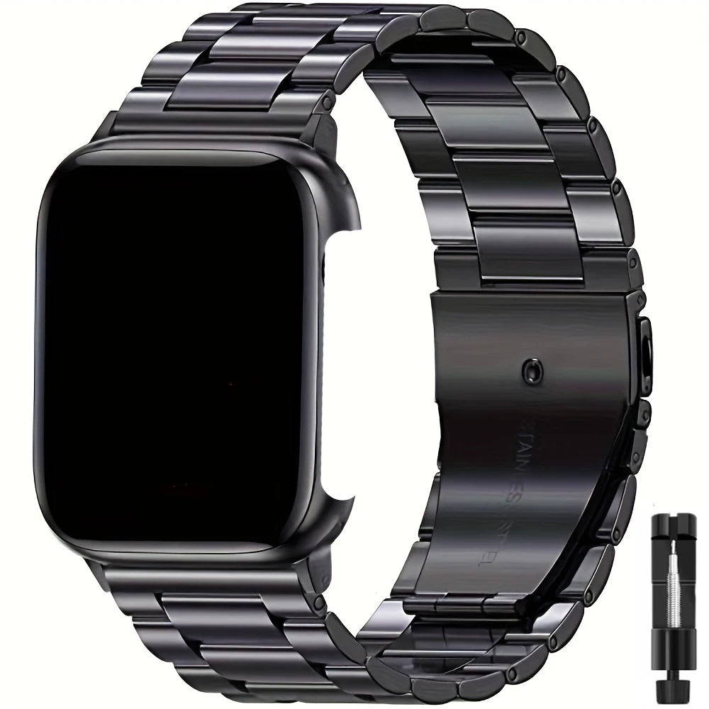 Stainless Steel Strap For Apple Watch Band Series 12/11/10/9/8/7/6/5/SE 3 Metal Bracelet For iWatch Ultra 4 49mm 45mm 44mm 46mm