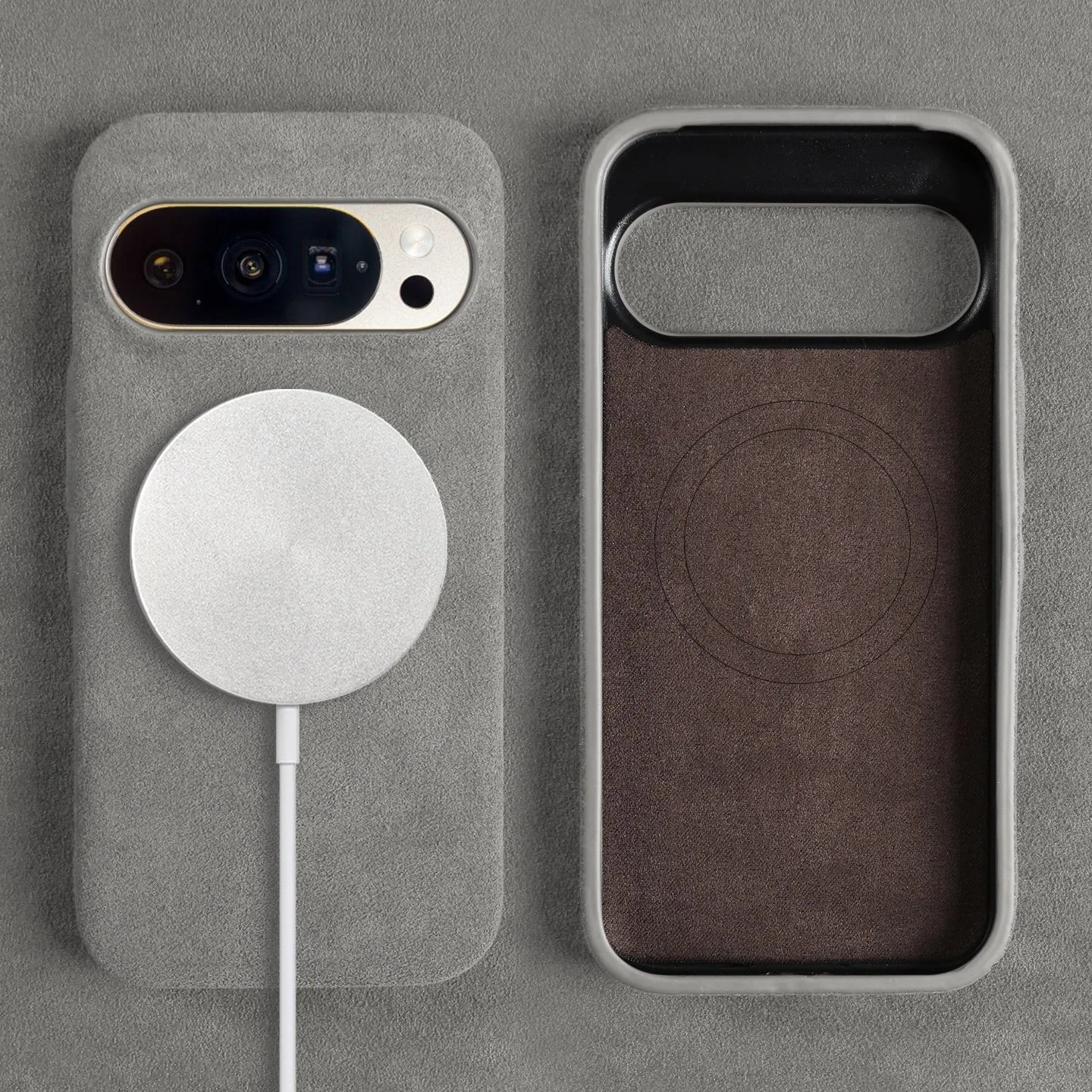 Luxury Magnetic For Google Pixel 10 Pro 9pro 8pro 7pro For ALCANTARA Back Case Artificial Leather Supercar Suede Phone Cover