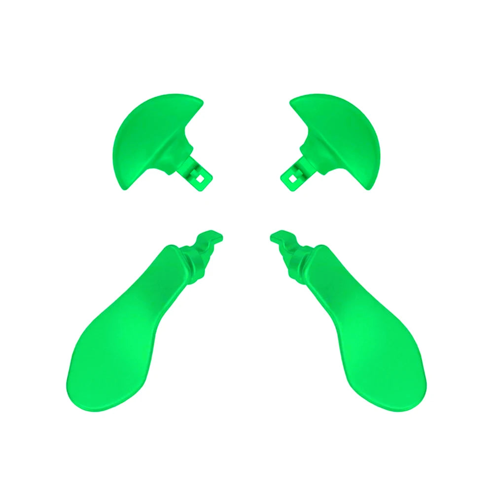Replacement Thumbsticks Joysticks Cap For PS5 Edge Dualsense Controller and 4 Paddles Green Color