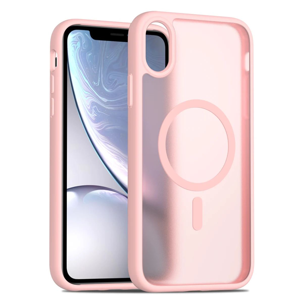 For iPhone XR 6.1 Inch Matte Magnetic Case, Compatible with MagSafe Drop Protection Slim Translucent Cover For iPhone 11