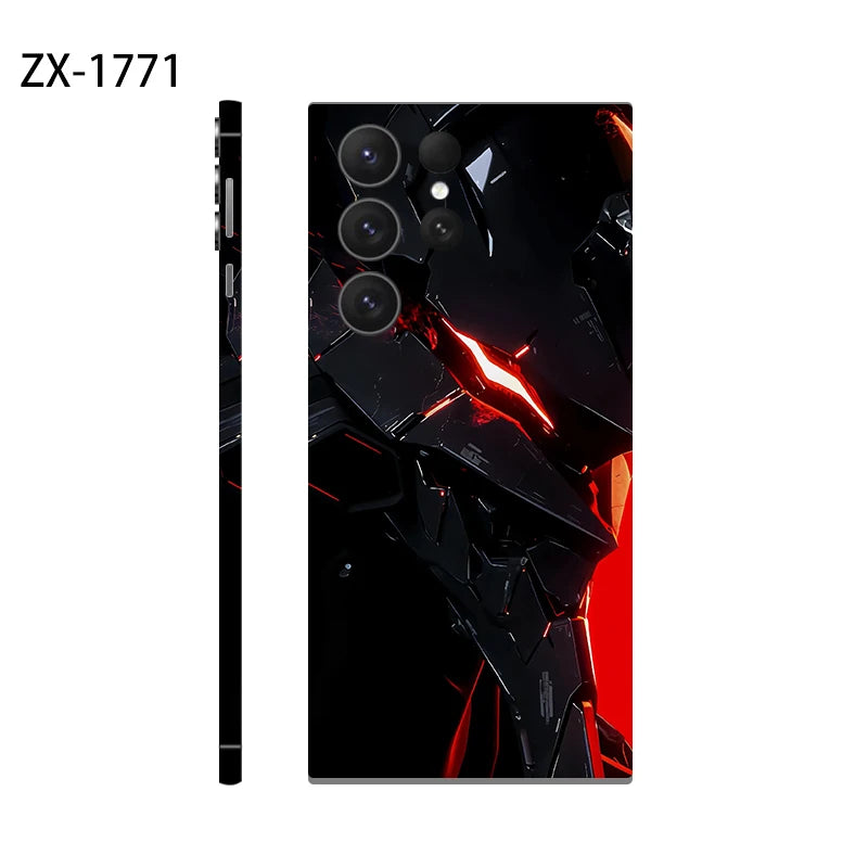 Skin Sticker for Samsung Galaxy S24 S23 S22 S25 Ultra S25 EDGE Decals Back Film Cover Screen Protector Wrap Ultra Thin
