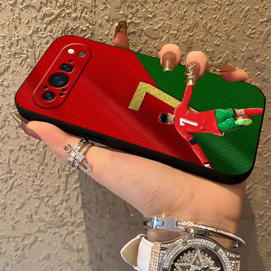 Number 7 10 Football Case for Google Pixel 8a 7a 9a 6a 6 7 8 Pro 10 9 Pro XL Funda Phone Cover
