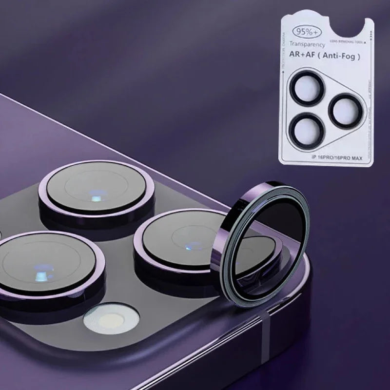 For iPhone 18 Pro Max Auto Snap AR Anti-Reflection Rear Camera Lens Protector One-Step Apply Lens Glass With Pry Opening