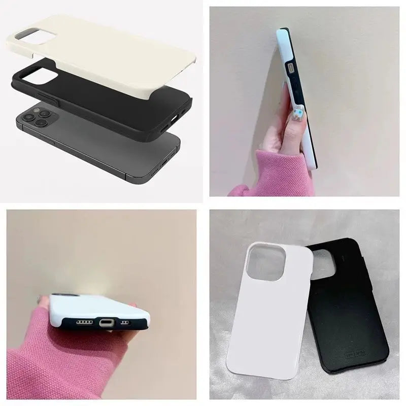 Pink & Brown Sweetness Phone Case for iPhone 17 16e 16 15 14 13 12 11 X XS XR XSMAX 7 8 Air Pro Max Plus Double-layer Back Cover