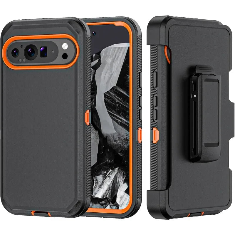 Military Grade OTT Protection Case For Google Pixel 10 9 8 Pro XL Hard Waterproof Raised Camera Bezel Cover with Rotate Clip