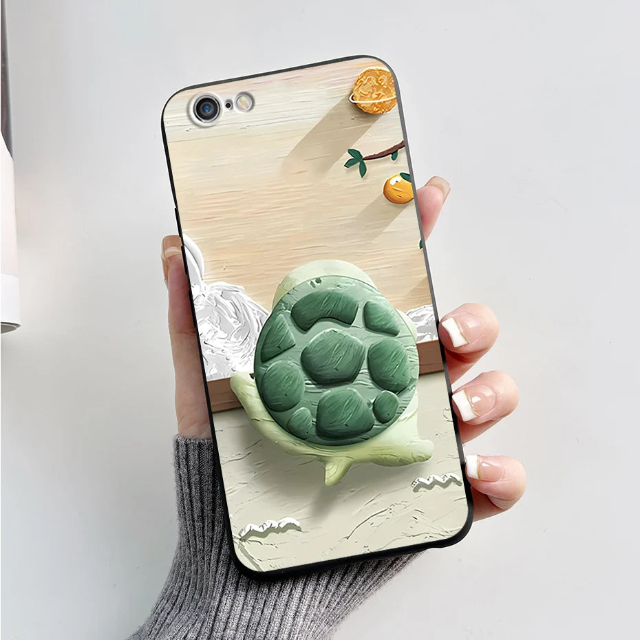Stylish Painted Cover For iPhone 6 6S Plus Case iPhone6 6S Plus Cover Silicone Soft Phone Back Case For Apple iPhone 6 6S Coque