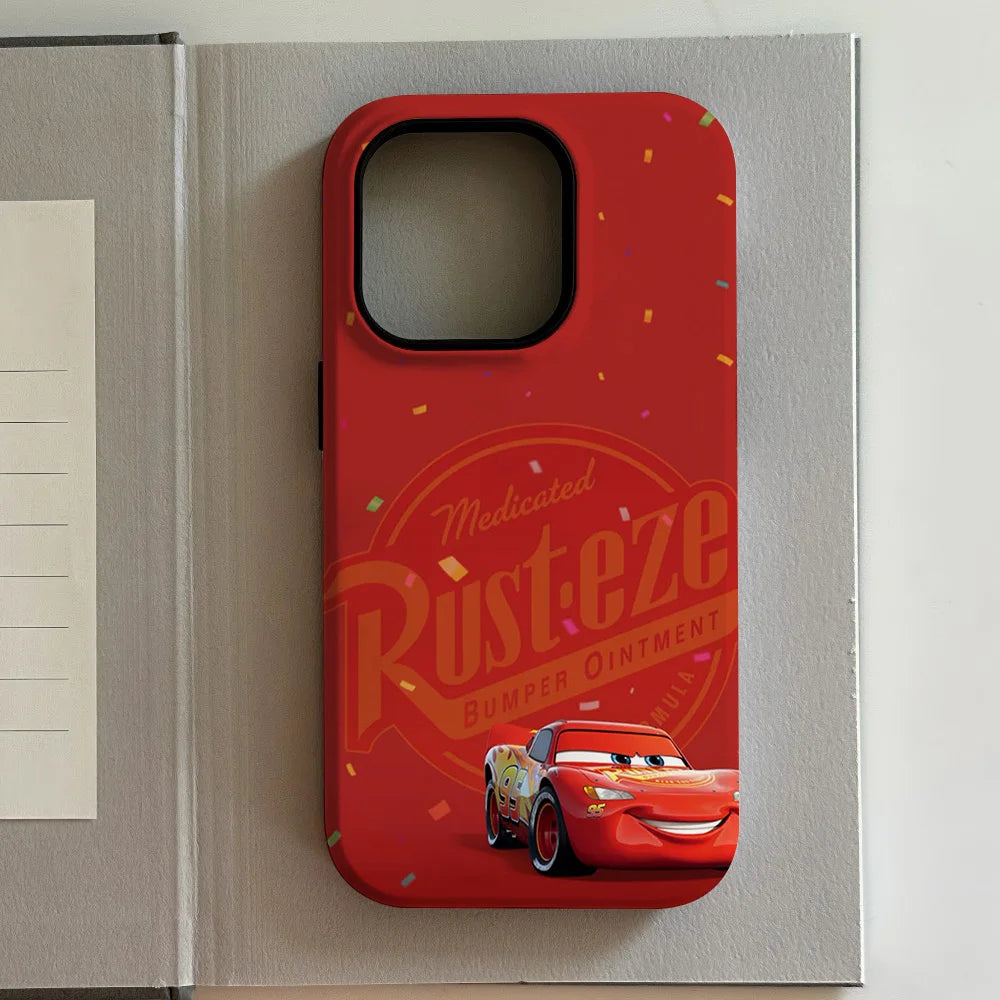 Cars Lightning McQueen 95 Phone Case for Samsung Galaxy S20 S23 S24 S25 FE Plus Ultra 4G 5G Luxury Double-layer Back Cover