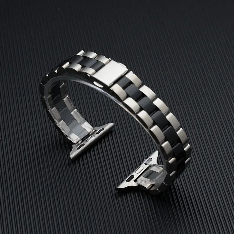 Strap For Apple watch band 46mm 45mm 44mm 49mm 40mm 41mm Metal Stainless Steel bracelet iWatch series 10 8 9 7 5 se 6 4 Ultra 2