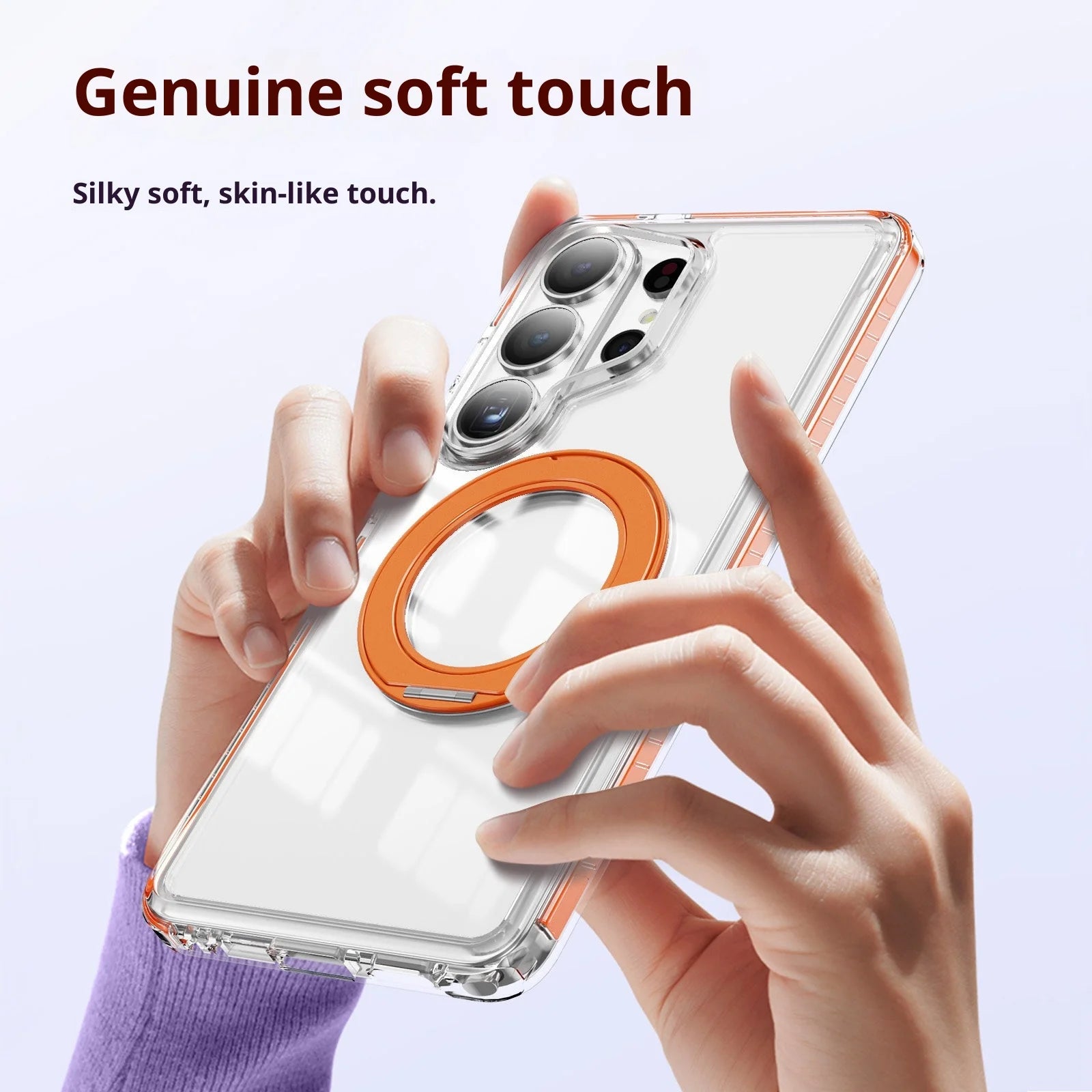 for S26Ultra S26+ For Magsafe 360°Rotation Stand Case For Samsung Galaxy S26 Ultra Plus S25 S24 Plus TPU Magnetic Charging Cover