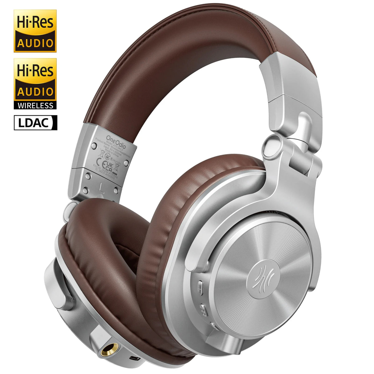 Oneodio A70 Gen 2 Wireless Bluetooth 6.0 Headphones With Hi-Res LDAC Audio 72Hrs Over Ear Studio Wired DJ Headset APP Support