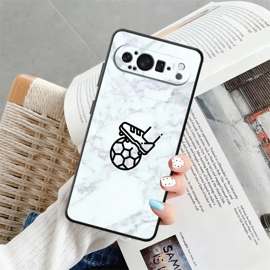 Phone Case for Google Pixel 6a 7a 9a 8a 10 9 Pro XL 6 7 8 Pro Soft Shell Cool Football Sports