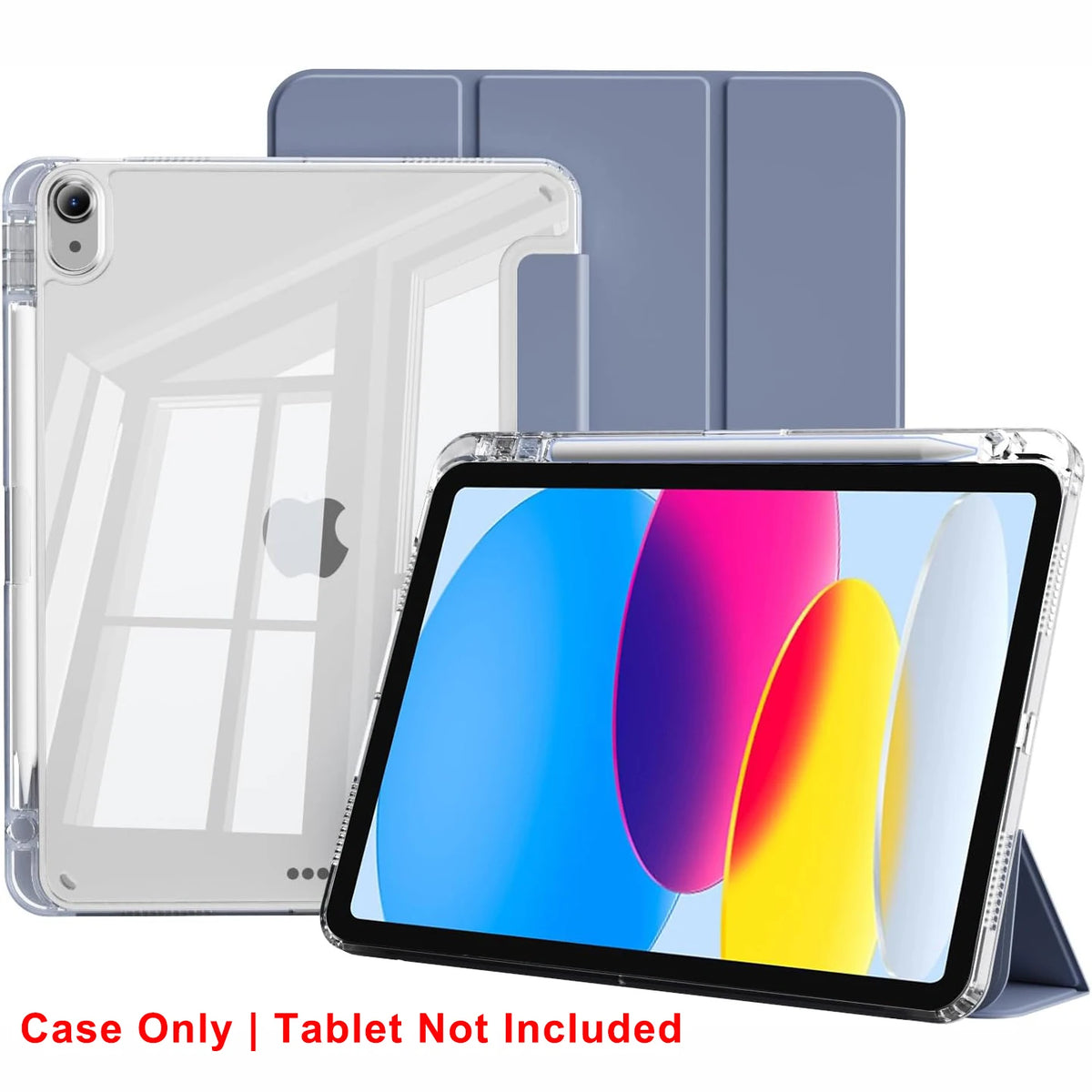Clear Crystal Tablet Case With Pen Slot For iPad 10th 11th Gen 2025 7/8/9 10.2'' Air 4 5 6 7 11 Air 2 9.7 Pro 11 Mini 6 7