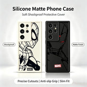 Spidermans Ironman Silicone Phone Case For  Samsung Galaxy S26 S25 S24 S23 S22 Ultra Plus S21 S20 FE Shockproof Cover