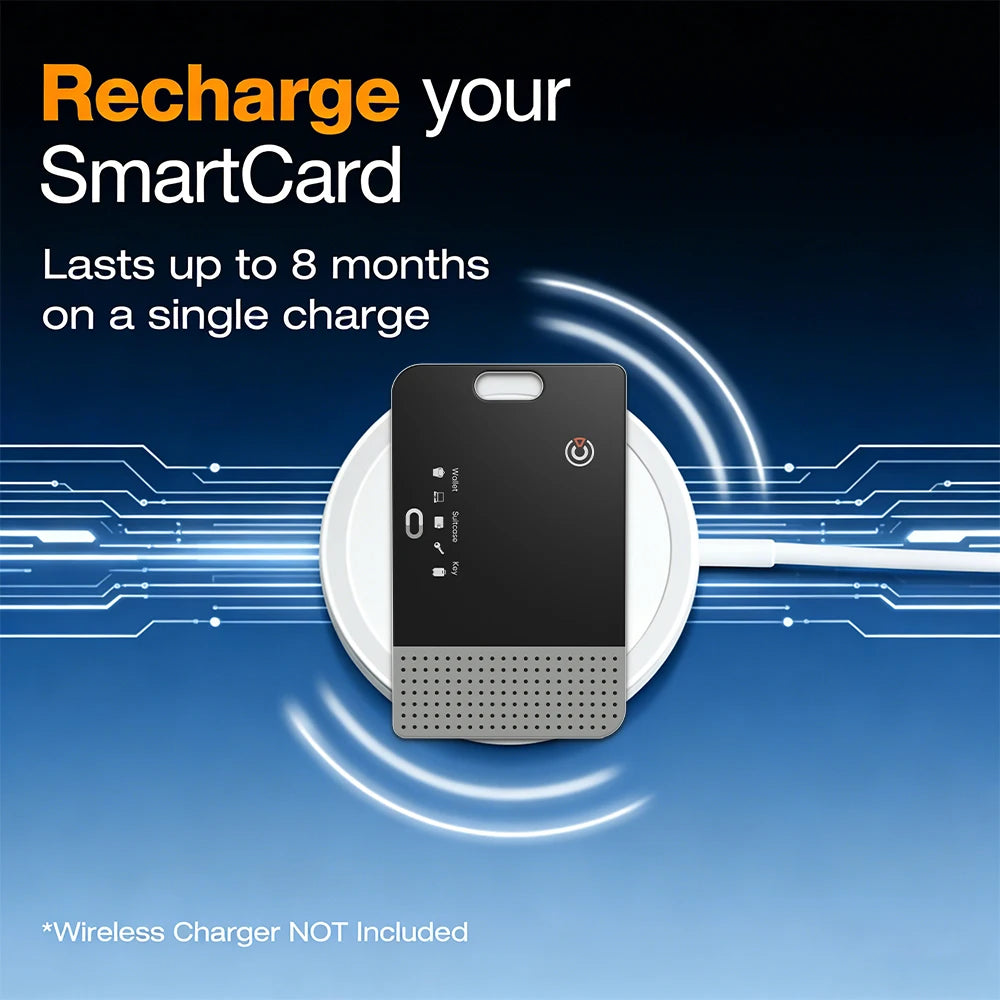 RSH Thin Wallet Card Tracker Wireless Charging Smart Tag Bluetooth Air Tag for Apple Find My APP IOS Keys Suitcase Bag Locator