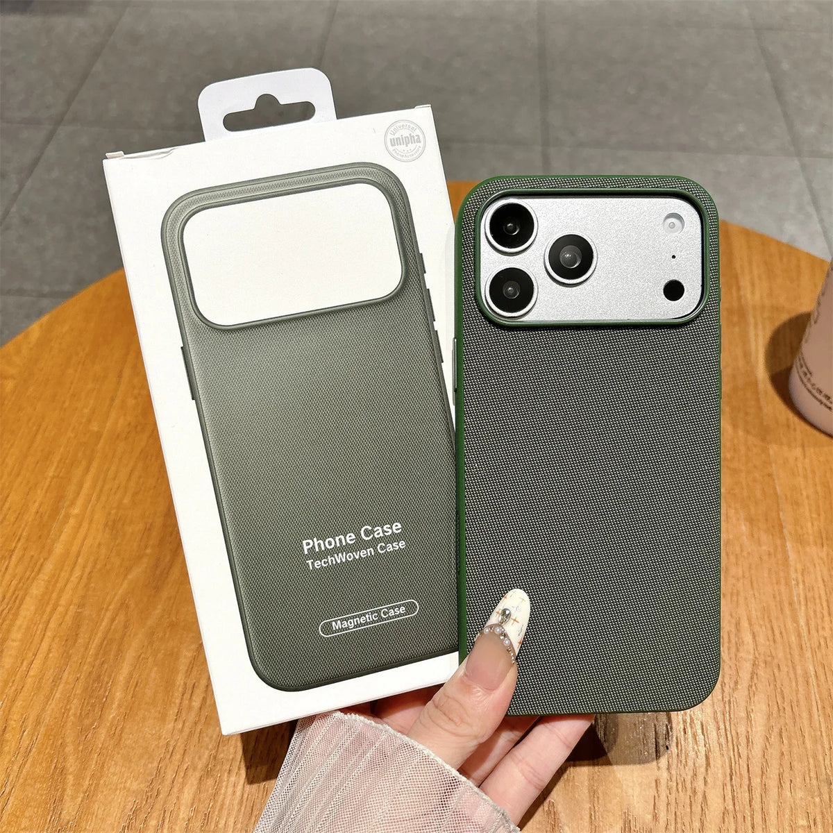 Original Tech Woven for Magsafe Phone Case for iPhone 18 Pro 17 Pro Max Air 16 15 14 13 Boxed Magnetic Wireless Charging Cover