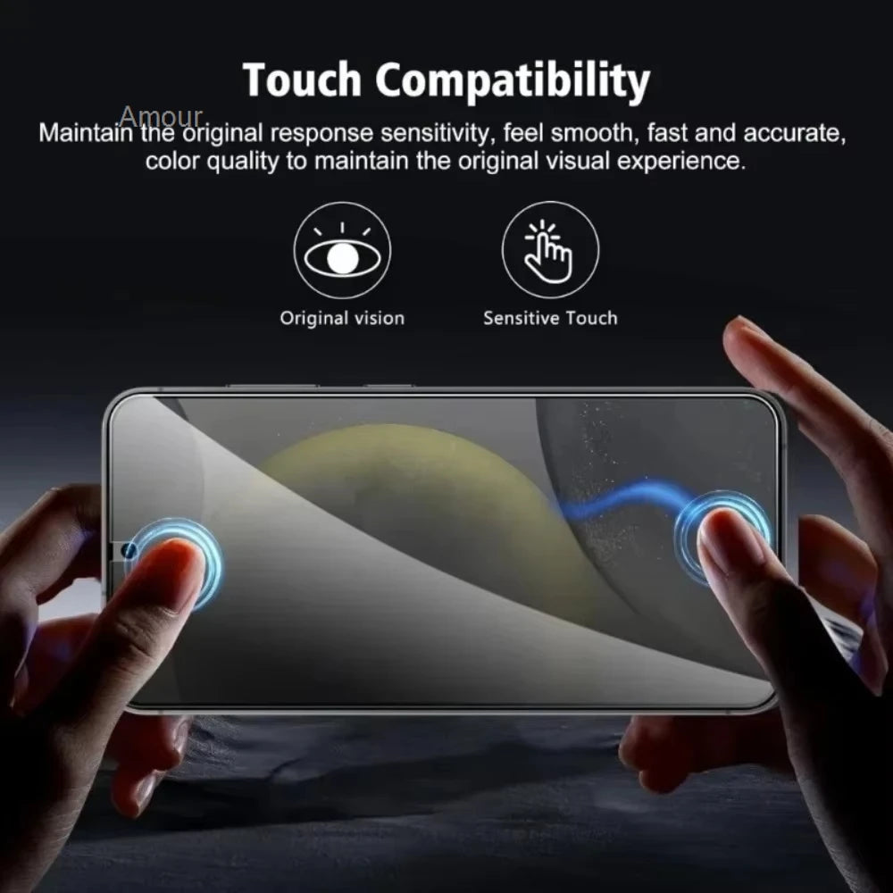 1-4pcs Gaming Smooth Touch Privacy Screen Protector For Samsung Galaxy S26 S26 Ultra S26+, 9H Shockproof Full Glue Screen Guard