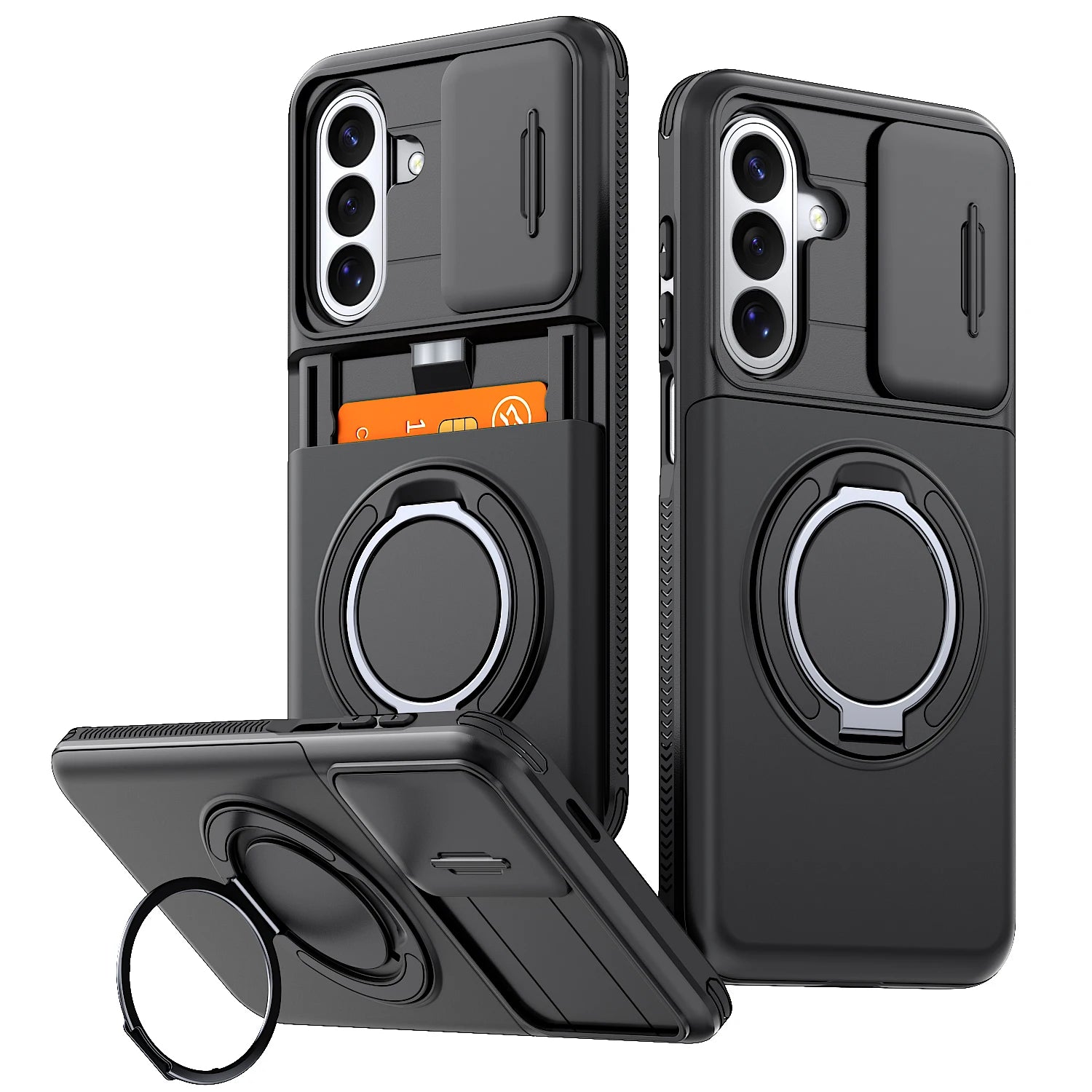 Case for Samsung Galaxy A56 5G A16 A26 A36 A 56 16 Anti-knock Card Slot Holder Armor Protection Cover