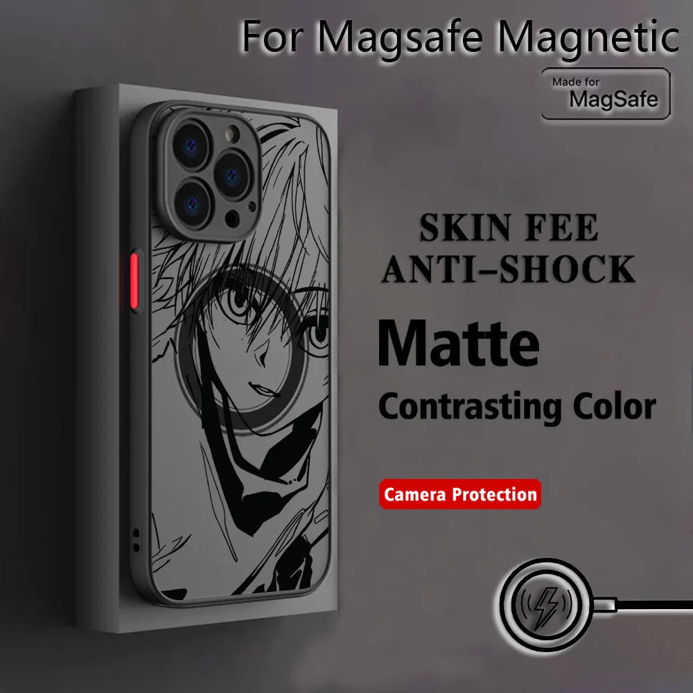 Anime Killua Hunter X Hunter Phone Case For Samsung Galaxy S26 S25 S24 S23 S22 S21 S20 FE Plus Ultra 5G Matte Magnetic Cover