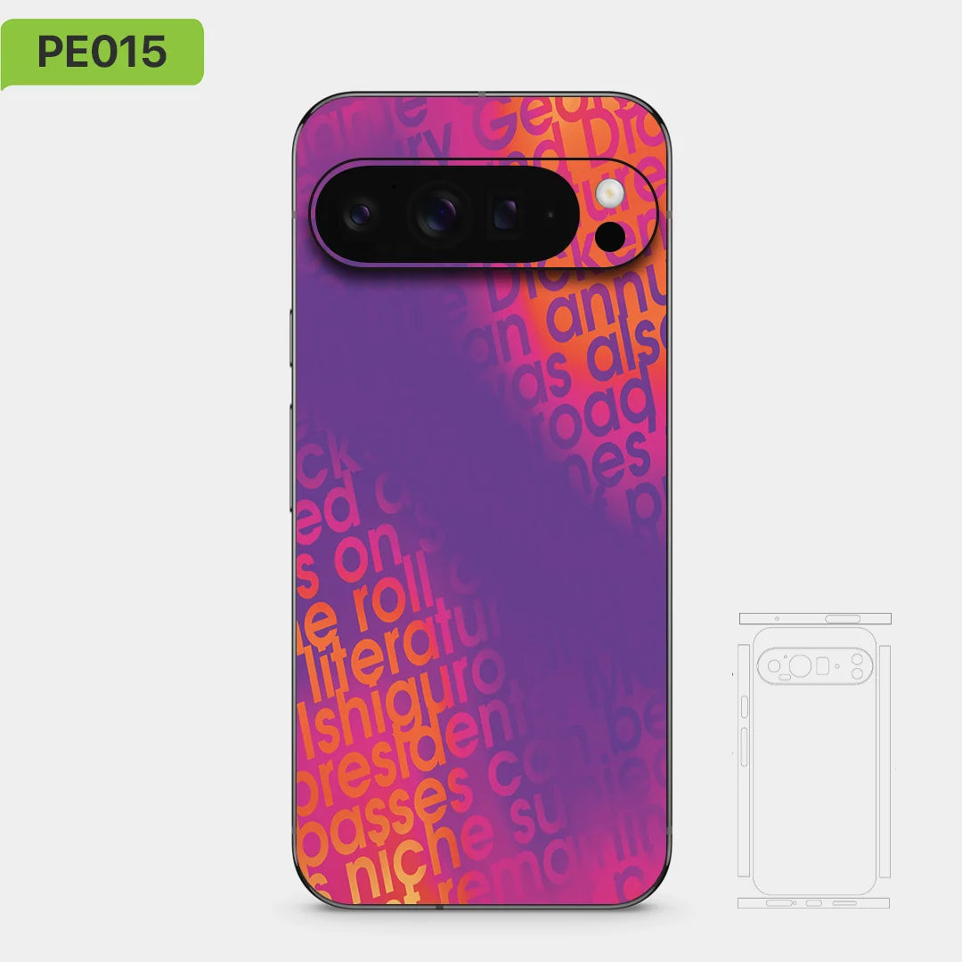 Colorful Decal Skin for Google Pixel 10 9 8 7 Pro 9A Back Screen Protector Film Cover Case Macaroon Wrap Matte Sticker