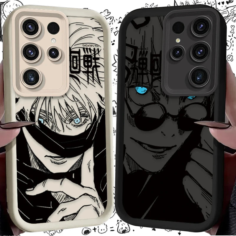 Anime Jujutsu Kaisen Phone Case for Samsung Galaxy S24 S25 S23 Ultra S22 S21 Plus FE A36 A56 A26 A16 A06 A15 A25 A35 A55 5G Enit