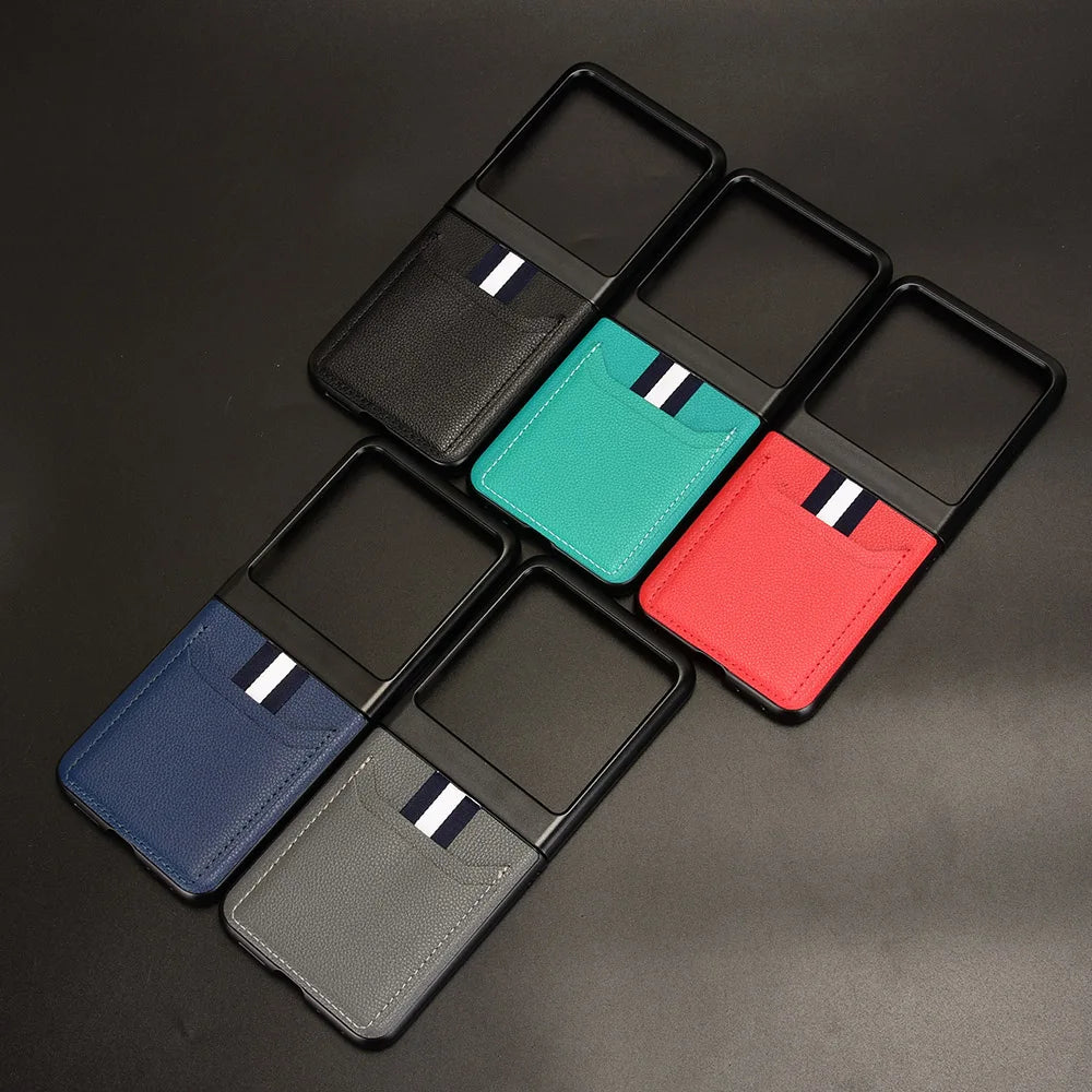PU Leather Case for Motorola Moto Razr 70 60 50 40 Ultra Razr+ Plus 2026 2025 2024 Card Holder Lightweight Protective Cover
