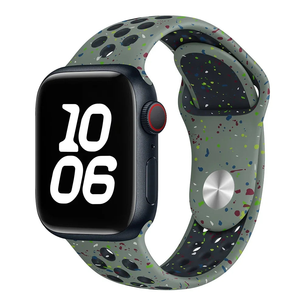 Silicone Strap For Apple Watch Band 46mm 44mm 42mm 45mm 41mm 40mm Ultra 3 2 49mm Bracelet Correa iWatch Series 11 10 9 8 7 SE 3