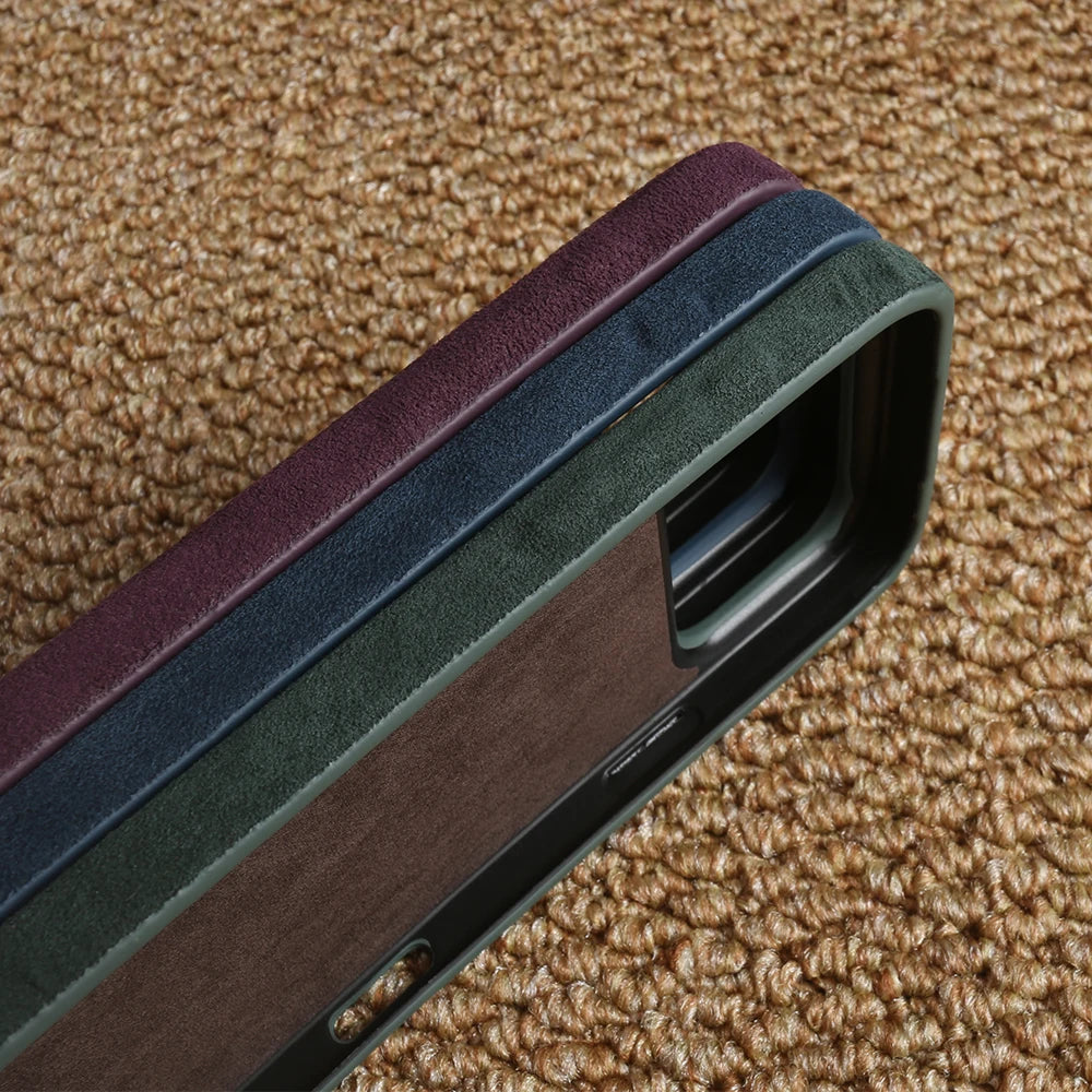 For Magsafe ALCANTARA Magnetic Case for iPhone 17 Pro Max Air 17e 16e 16 15 14 Plus 13 12 Mini 11 Pro Max Phone Case Back Cover