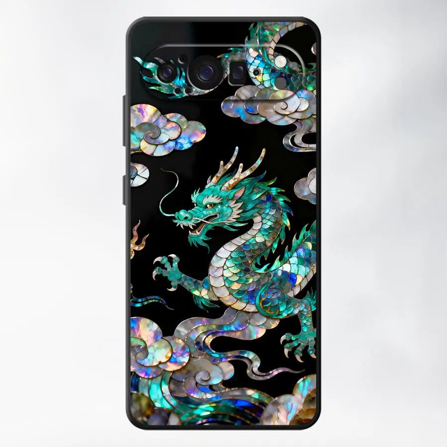 Tiger Green Dragon Case for Google Pixel 10A 9a 6a 8a 7a 10 9 Pro XL 6 7 8 Pro Funda Phone Cover