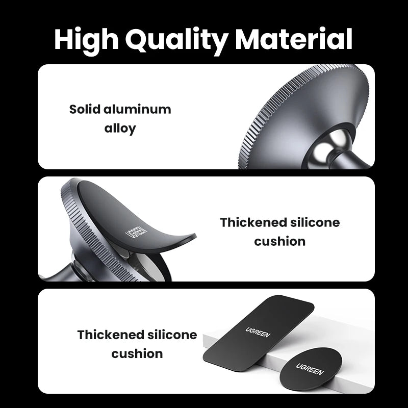 UGREEN Magnetic Car Phone Holder for iPhone 15 14 13 Samsung Xiaomi Car Holder for Phone for Dashboard Mobile Phone Holder Stand