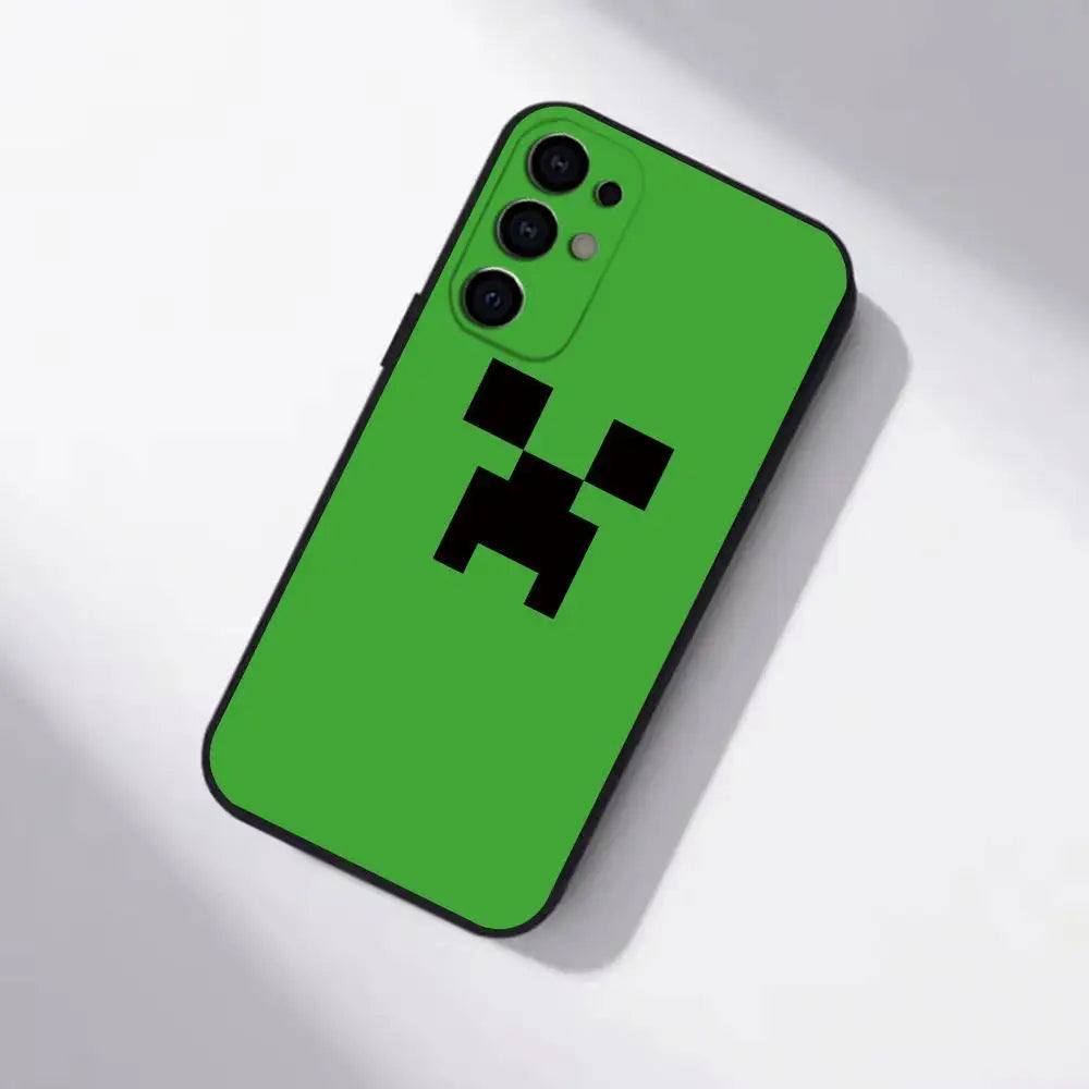 Game M-Minecrafts gift Phone Case For Samsung S25,S24,S21,S22,S23,S30,Ultra,S20,Plus,Fe,Soft Silicone Black Cover