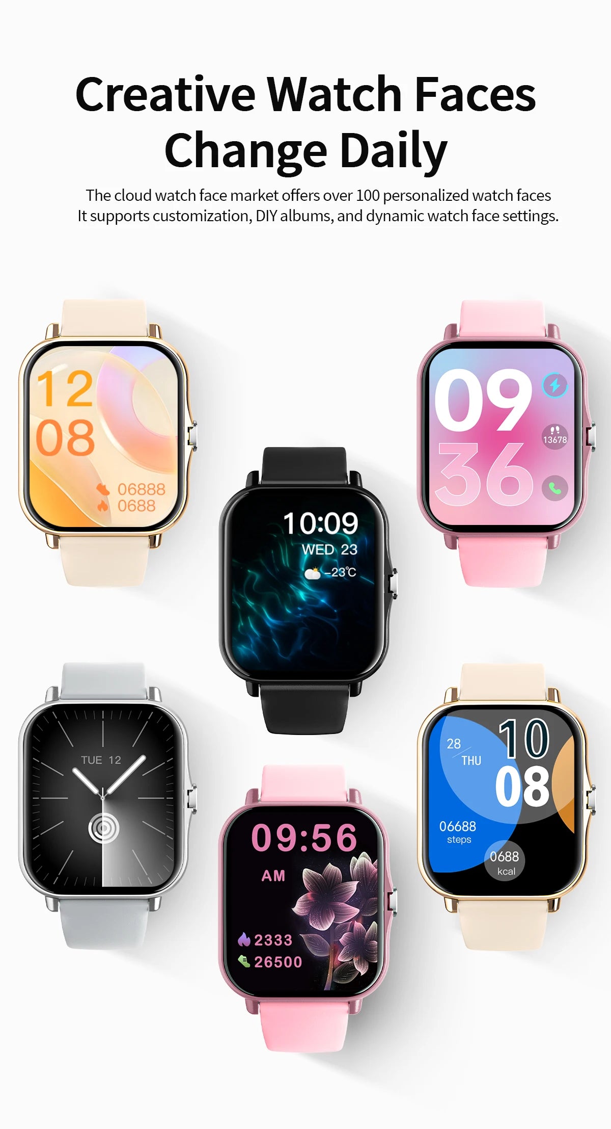 2026 New Smartwatch Bluetooth Call Fitness Tracker Heart Rate Sleep Record Outdoor Sport Watch for  Android/IOS Men Women Gift
