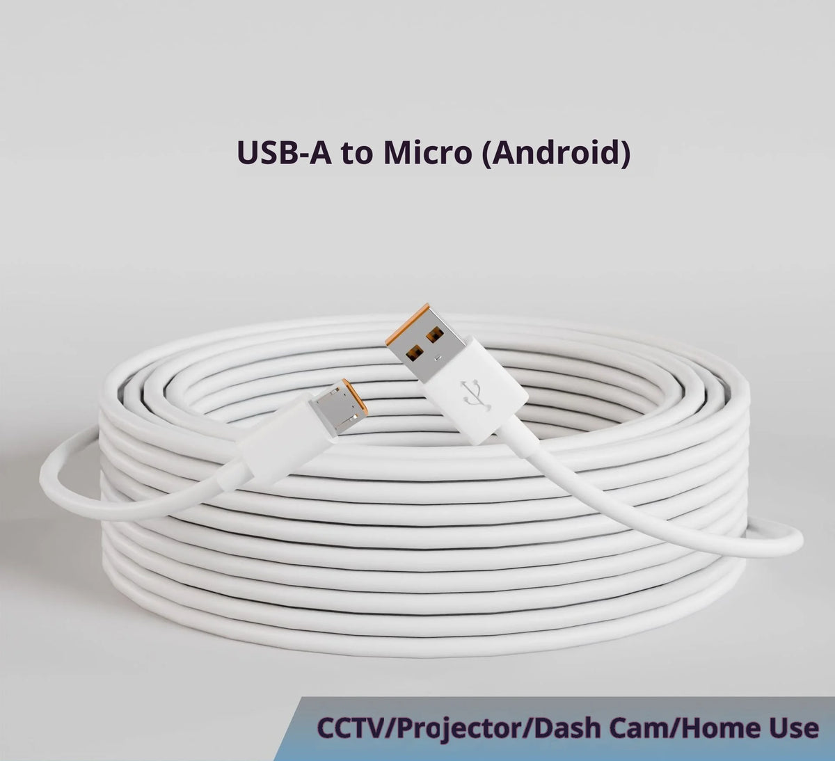 1m-14m extra long USB Type C charging cable Android camera extension monitoring for Huawei Android phones surveillance cameras