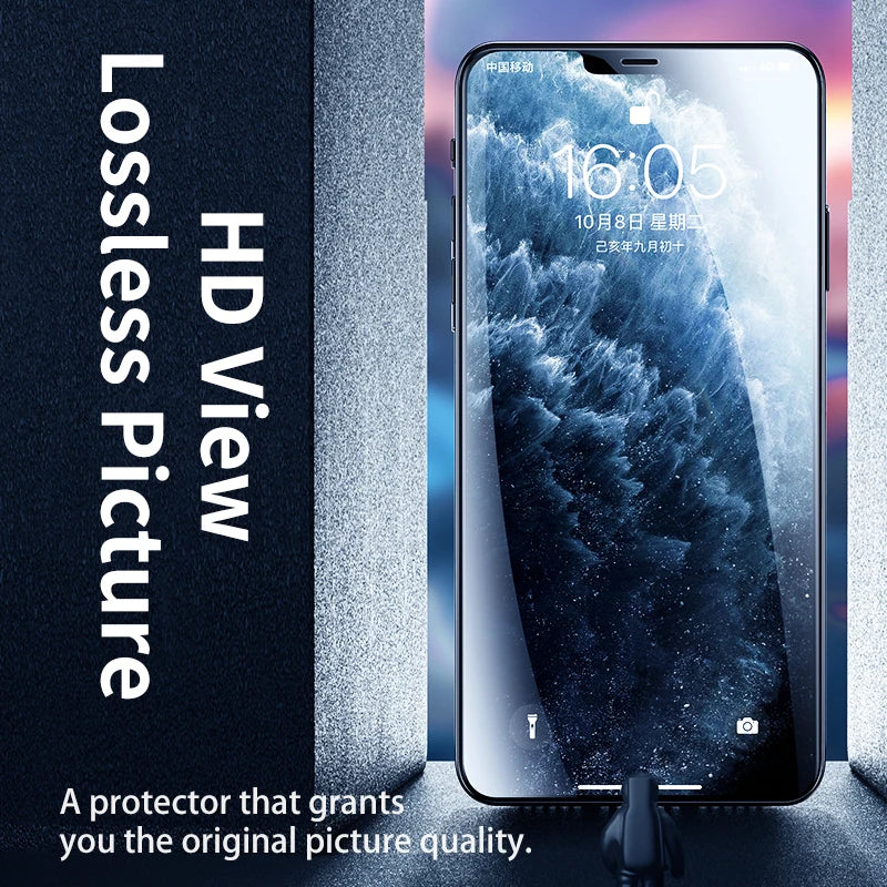 Remax HD Tempered Glass Screen Protector For iPhone 17 17Air 17Pro 17ProMax For iPhone 16 16Pro 16ProMax For 15/14/13 Series