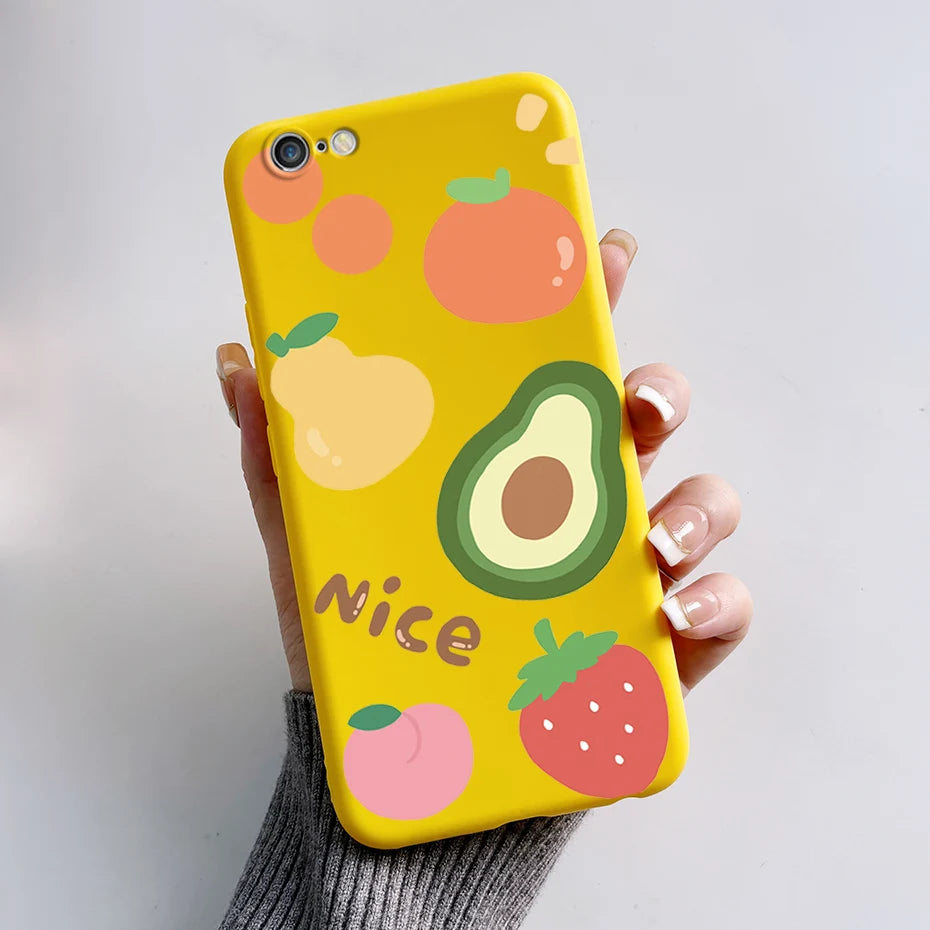 Stylish Painted Cover For iPhone 6 6S Plus Case iPhone6 6S Plus Cover Silicone Soft Phone Back Case For Apple iPhone 6 6S Coque