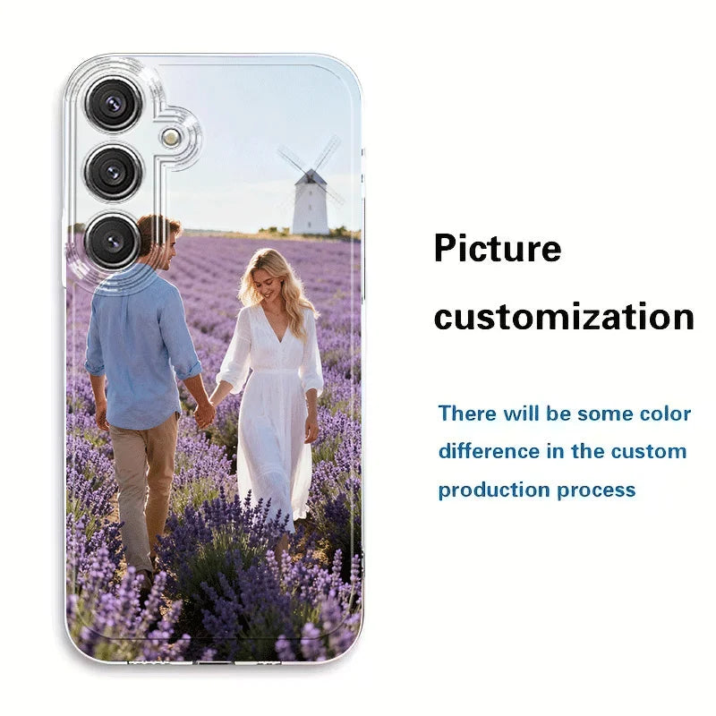 DIY Customized Photo Clear Phone Case For Samsung Galaxy S25 S24 S23 S22 S21 S20 S10 S9 Note 10 20 ULTRA PLUS FE PRO 4G 5G