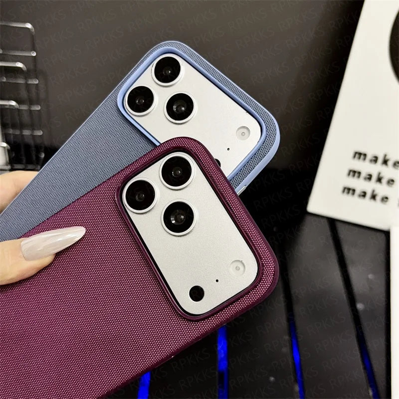 Original Technology Woven For Magsafe Magnetic Phone Case For IPhone 18 17 16 15 14 13 12 11 Pro Max TechWoven Shockproof Cover